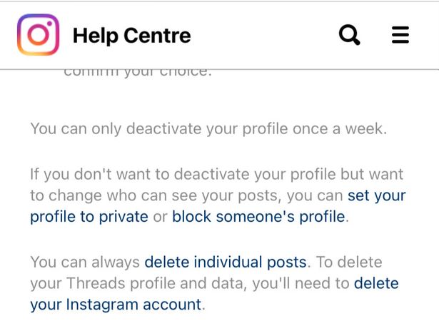 You can lose your Instagram account if you delete Threads profile